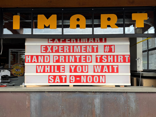 Experiment 1: Hand-Printed T Shirts While You Wait
